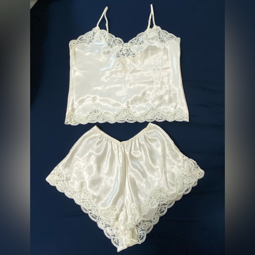 Victoria’s Secret Satin and Lace Cami Set